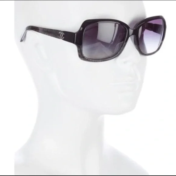 CHANEL Sunglasses Tweed Effect - Picture 7 of 7